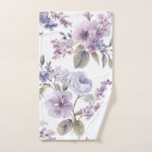 Lavendelblüten Aquarell Lila Botanisch