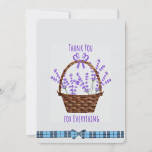 Lavendelblüten Danke Feiertagskarte