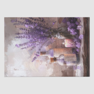 Lavendelblüten Kerzen Apotheker Dekor Seidenpapier