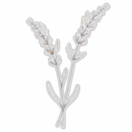Lavendelblüten - Minimalistische Feine Linie Aufkleber
