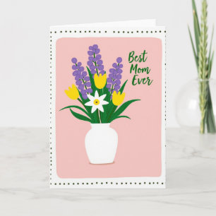 Lavendelblüten Mutter Karte