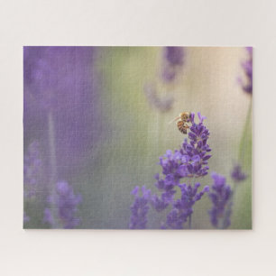 Lavendelblüten-Naturfoto Puzzle