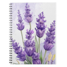 Lavendelblüten Notizbuch | Sanftes lila florales T Notizblock