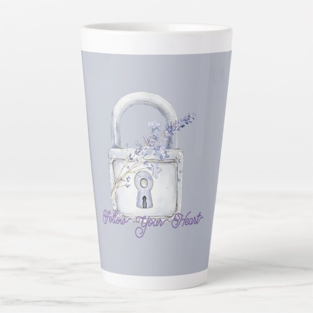 Lavendelblüten Schloss Milchtasse (Vorderseite)
