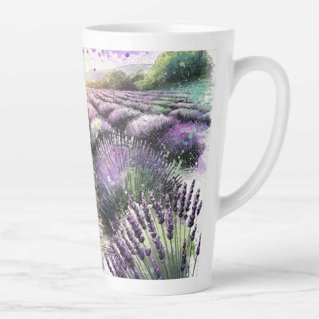 Lavendelblüten Serenity Tasse (Rechts)