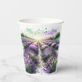 Lavendelblüten Serenity Tasse Pappbecher