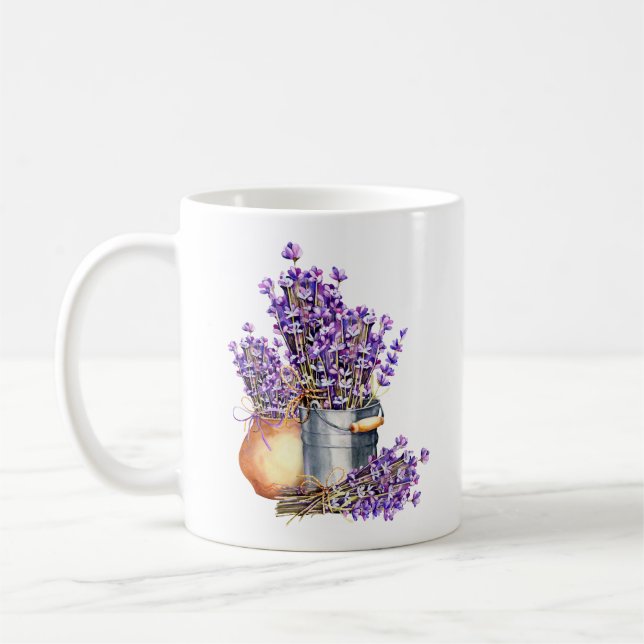 Lavendelblüten-Tasse Kaffeetasse (Links)