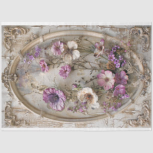 Lavendelblüten, Vintage Spitzen, Blüten und Mix-Me Seidenpapier