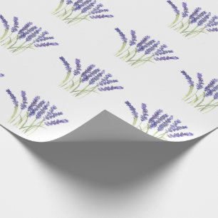 Lavendelblüten Violette Kräuter Wasserfarbe Elegan Geschenkpapier