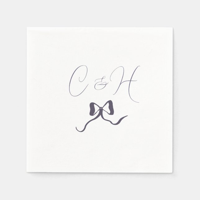 Lavendelbogenhochzeit Serviette (Vorderseite)