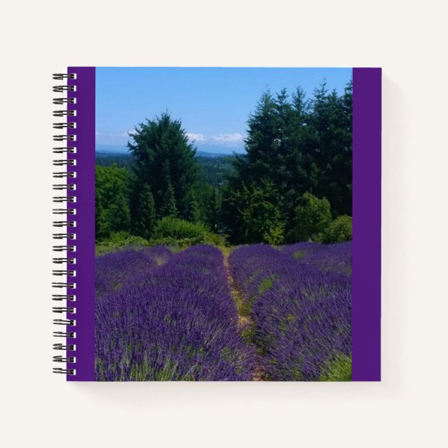 Lavendelfarm Notizbuch (Vorderseite)