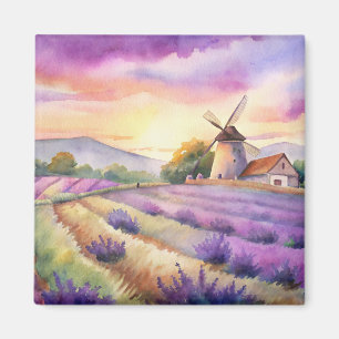 Lavendelfeld in der Provence. Magnet