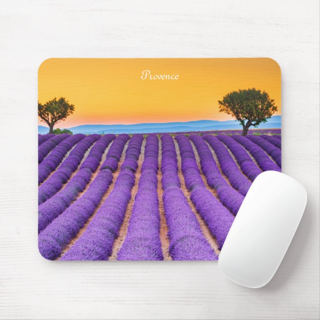 Lavendelfeld in der Provence Mousepad (Mit Mouse)