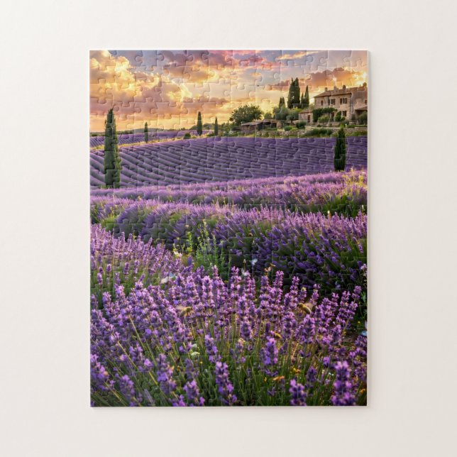 Lavendelfeld Puzzle (Vertikal)