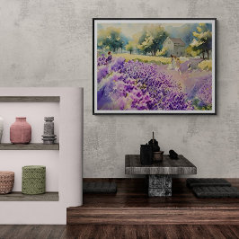 Lavendelfeld Serenität Fotodruck