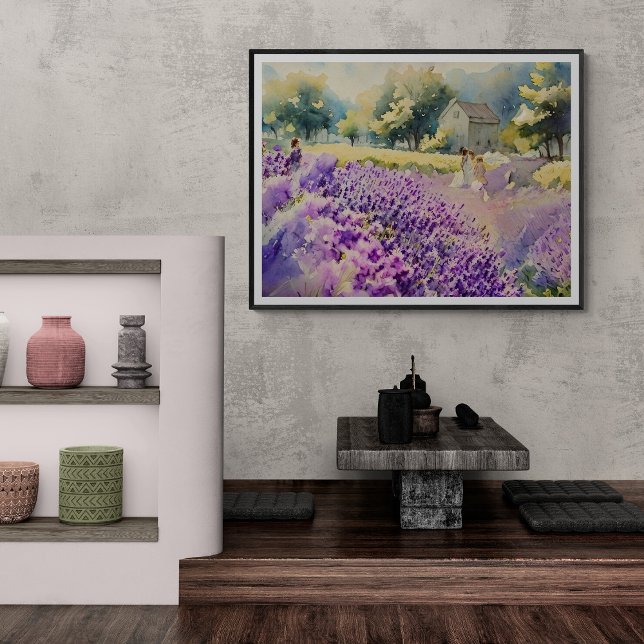 Lavendelfeld Serenität Fotodruck (Von Creator hochgeladen)
