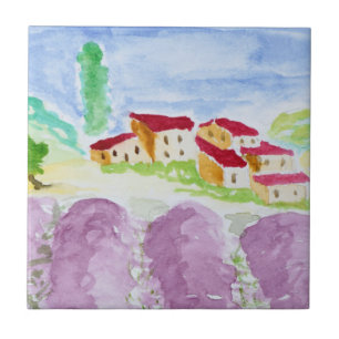 Lavendelfelder Abbaye de Senanque Provence Fliese