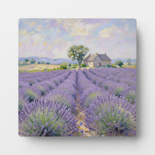 Lavendelfelder Provence Cottage Impressionist Fotoplatte