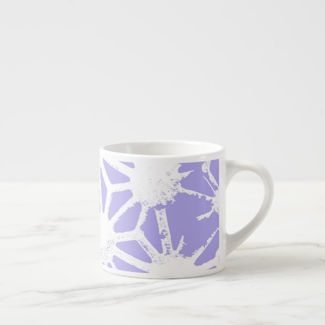 Lavendelgeometrie Espressotasse (Rechts)
