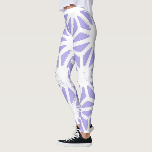 Lavendelgeometrie Leggings (Links)