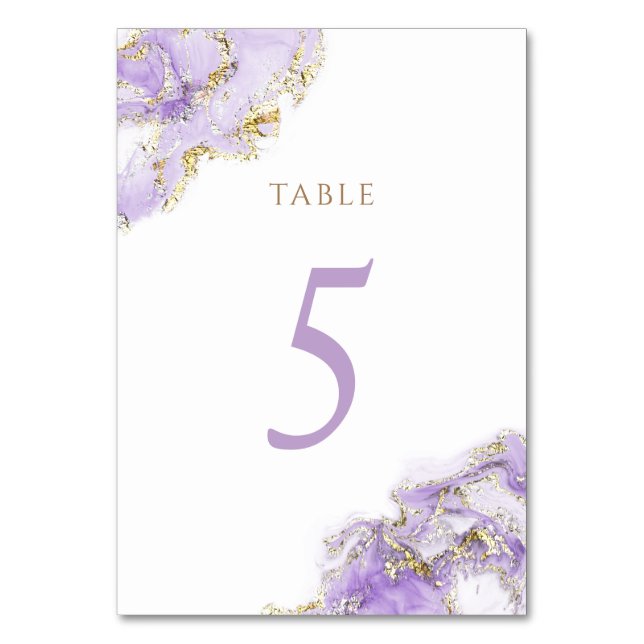 Lavendelgold Tischnummer 5 (Vorderseite)