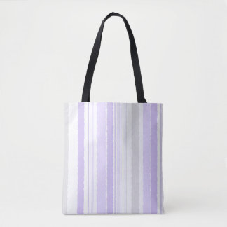 Lavendelgraue Wasserfarben-Gestreifte-Tasche