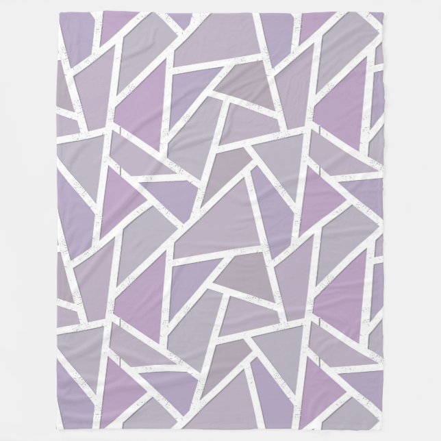 Lavendelmosaikmuster Fleecedecke (Vorderseite)