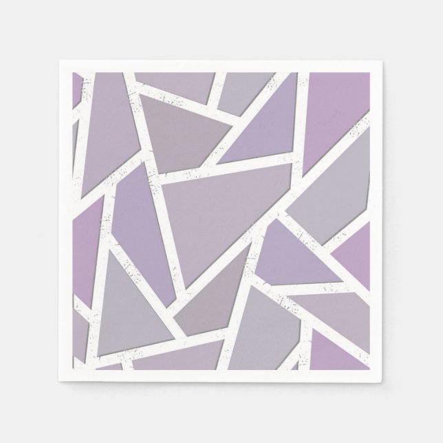Lavendelmosaikmuster Serviette (Vorderseite)