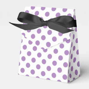 Lavendelpolka-Punkte auf weiß Geschenkschachtel