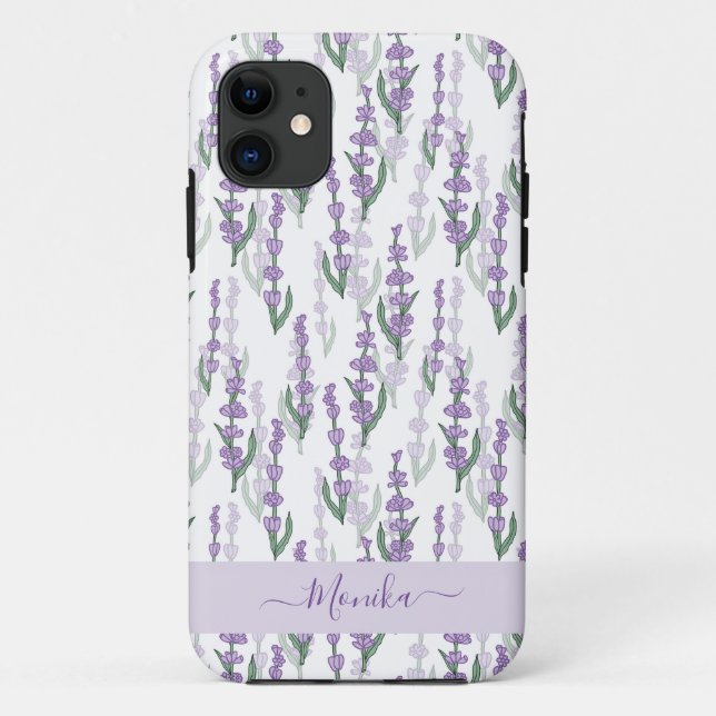 Lavendelprovenz lila Blume Case-Mate iPhone Hülle (Rückseite)