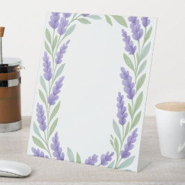 Lavendelrahmen Sockelschild