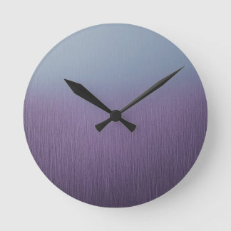 Lavendelregen  runde wanduhr