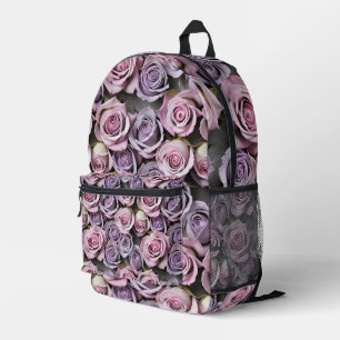 Lavendelrosen mit sanftem Lila und Rosa Bedruckter Rucksack