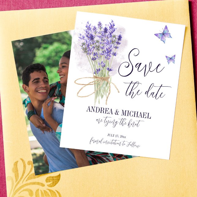 Lavendelschmetterlinge Save the Date (Von Creator hochgeladen)