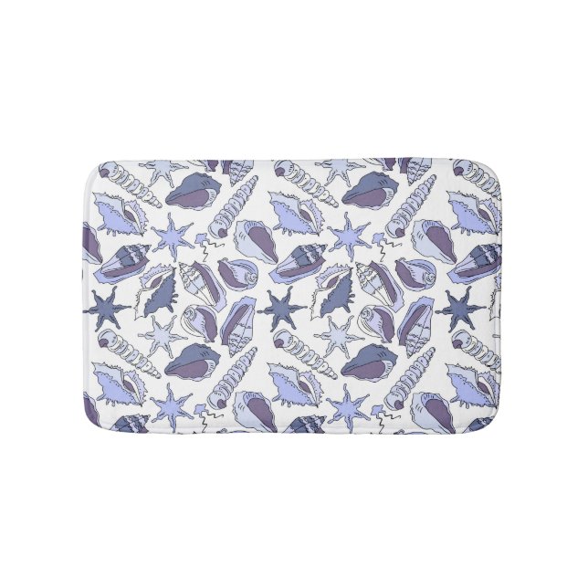 LavendelSeashells Badematte (Vorderseite)