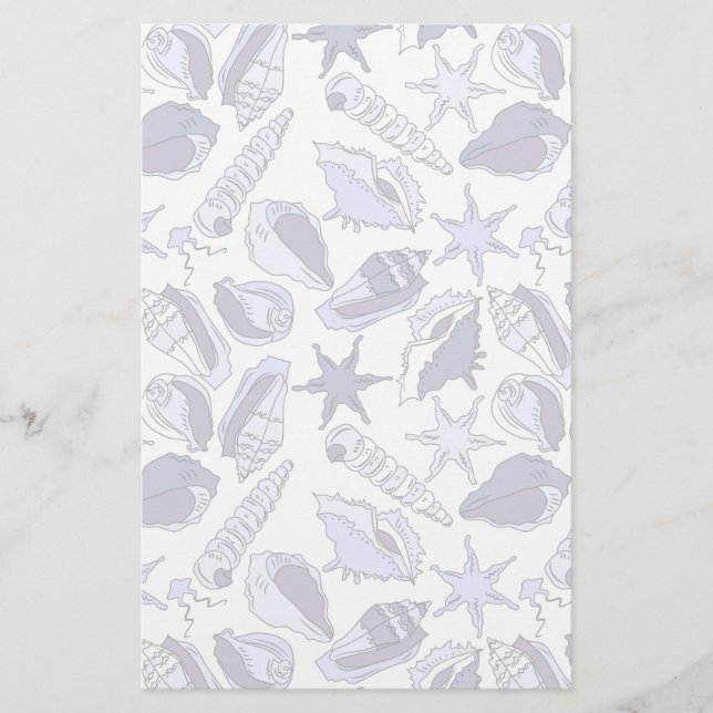LavendelSeashells Briefpapier (Vorderseite)