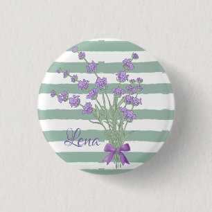 Lavendelstrauss, personalisiert button