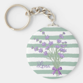 Lavendelstrauss, personalisiert schlüsselanhänger