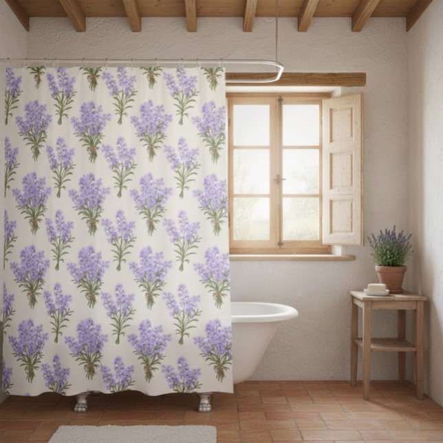 Lavendelsträuße Provence Duschvorhang (Von Creator hochgeladen)