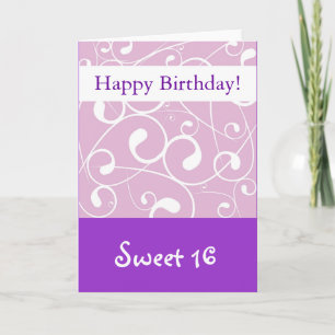 Lavendelstrudel, Alles Gute zum 16. Geburtstag Karte