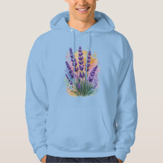 Lavendelzweig Aquarell  Hoodie