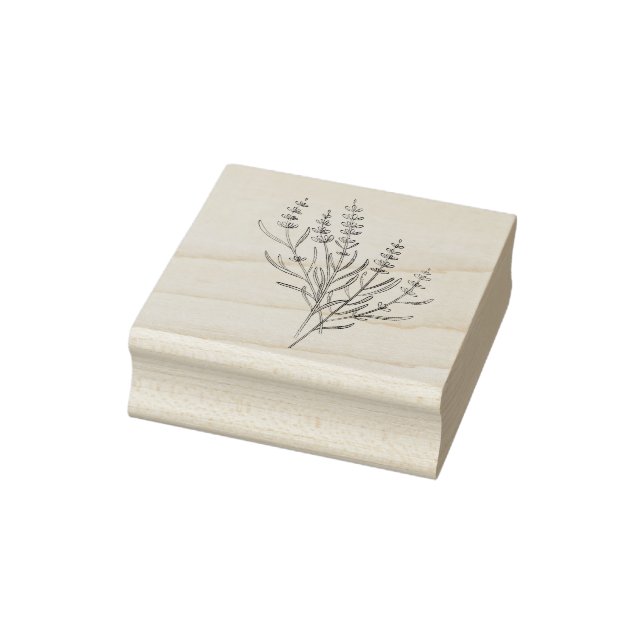 Lavendelzweig-Stempel Gummistempel (Stempel)