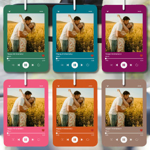 Lavender 25. Jubiläums-Foto-Musik-Player Autolufterfrischer