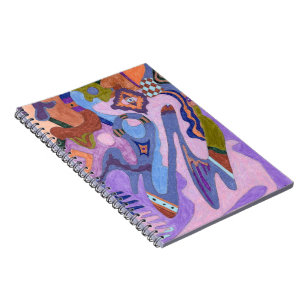 "Lavender" Abstrakte Kunst Notizblock