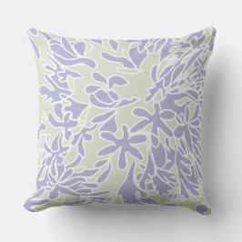 Lavender Agapanthus Flower Sage Green Kissen