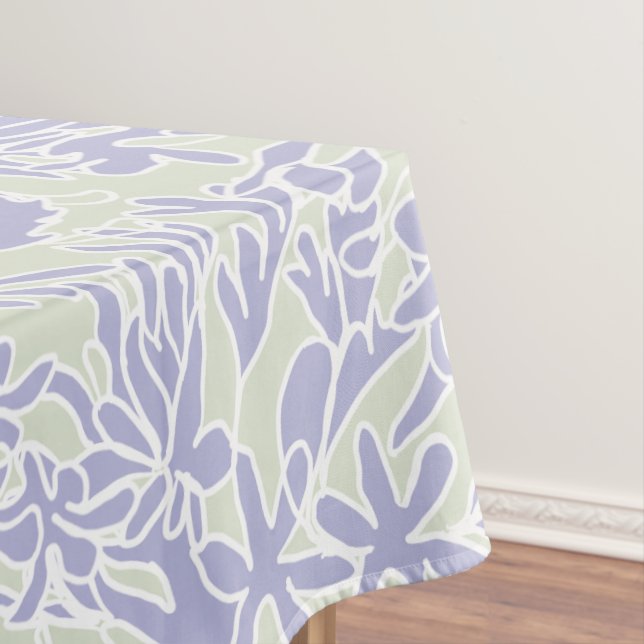 Lavender Agapanthus Flower Sage Green Tischdecke (Beispiel)