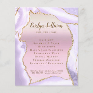 Lavender Agate Imitats Pearlescent Foil Flyer