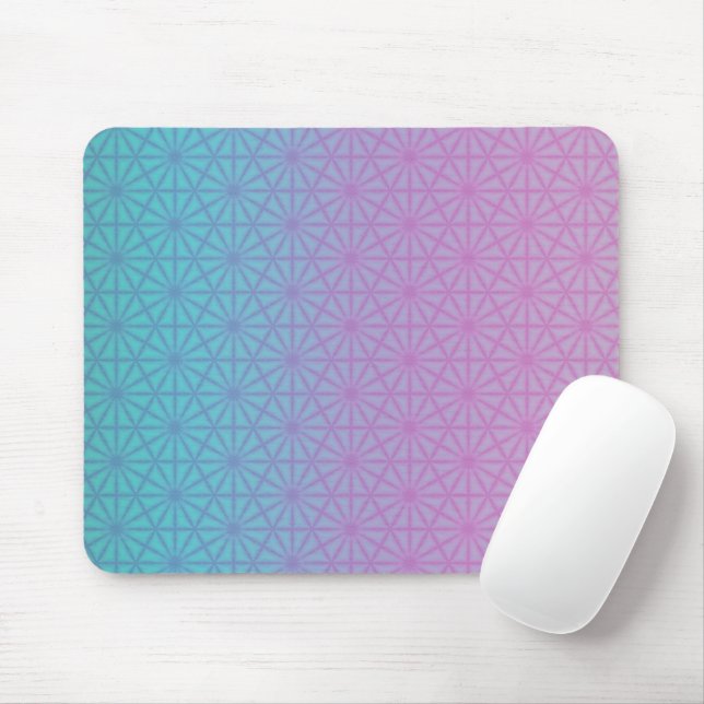Lavender and teal geometric mouse pad mousepad (Mit Mouse)