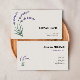 Lavender & Aromatherapist Visitenkarte