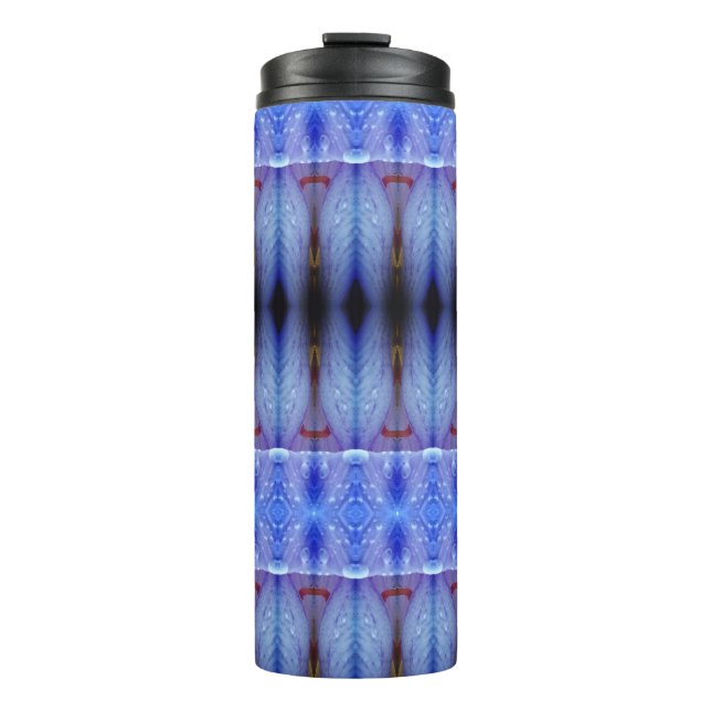 Lavender Art Deco Reco Thermosbecher (Vorderseite)